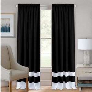 Price is for a set of 4 single panel curtains